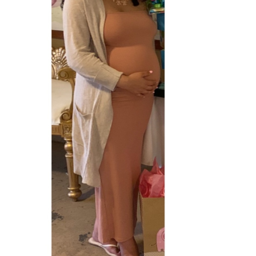 Long peach/ pink tan Forever 21 dress
